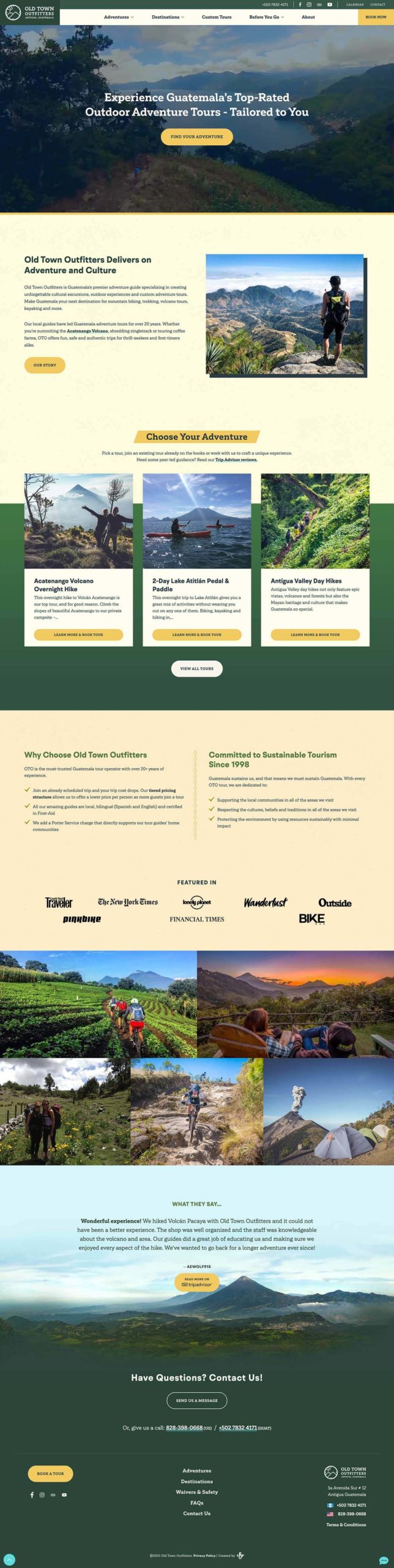 OTO full home page design