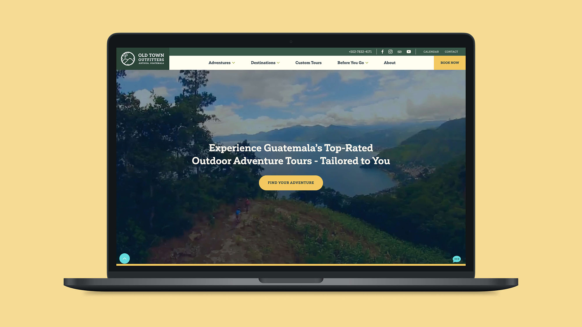 Old Town Outfitters Website Home Page