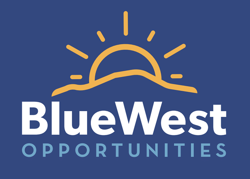 Blue West Opportunities logo design