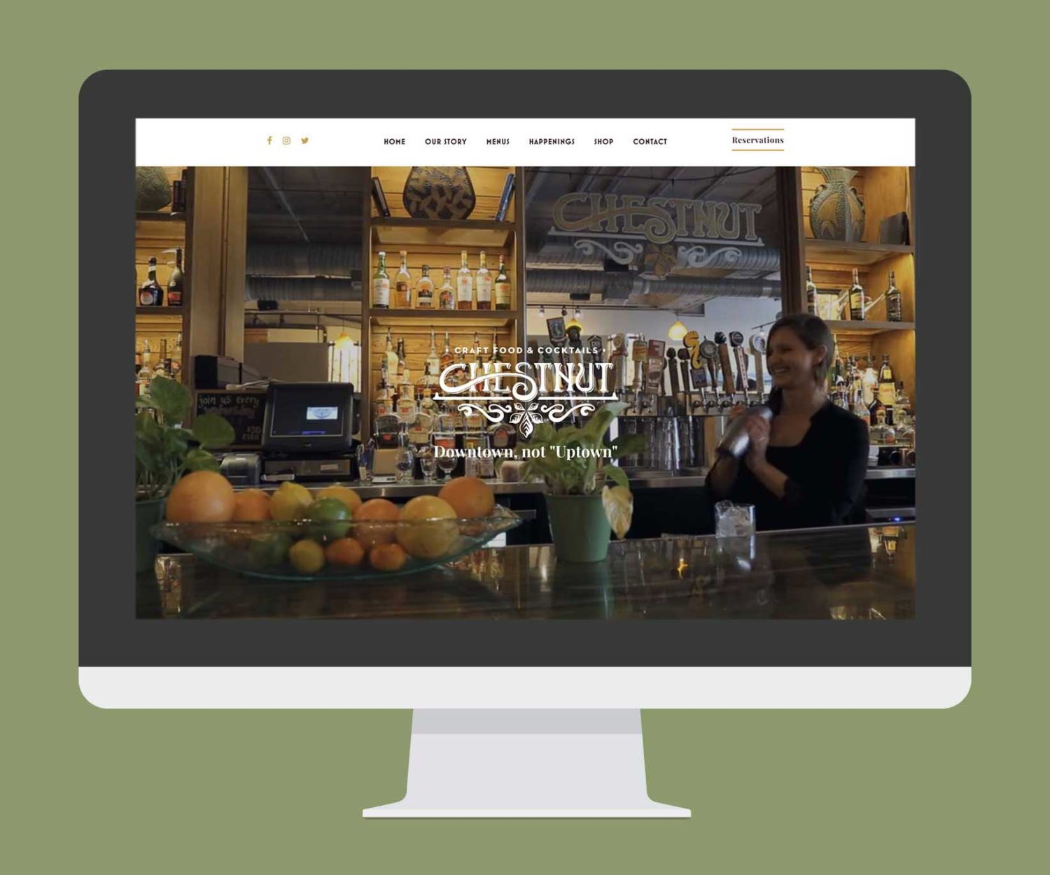 Chestnut Restaurant Website Design