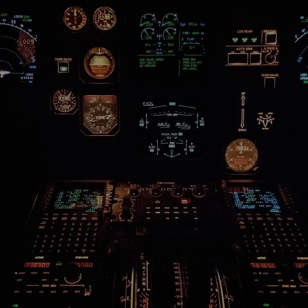Website Maintenance Plans - Aircraft Cockpit Control Panel