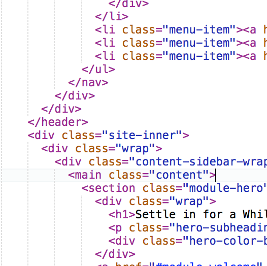 Webflow's Exported Code
