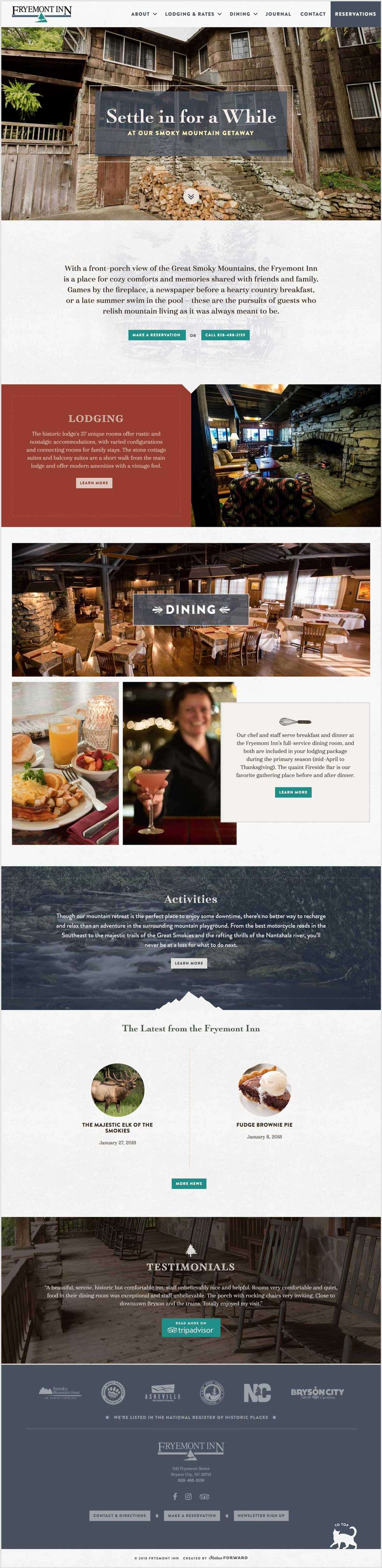 Fryemont Inn Home Page