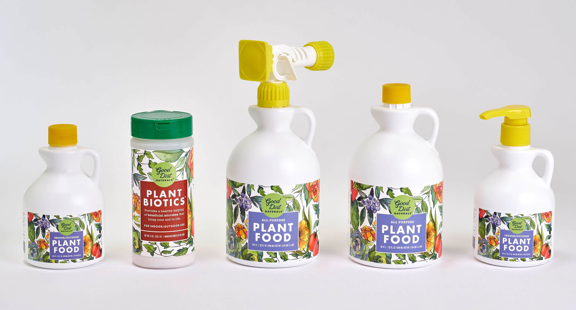Good Dirt Plant Food Bottle Label Designs
