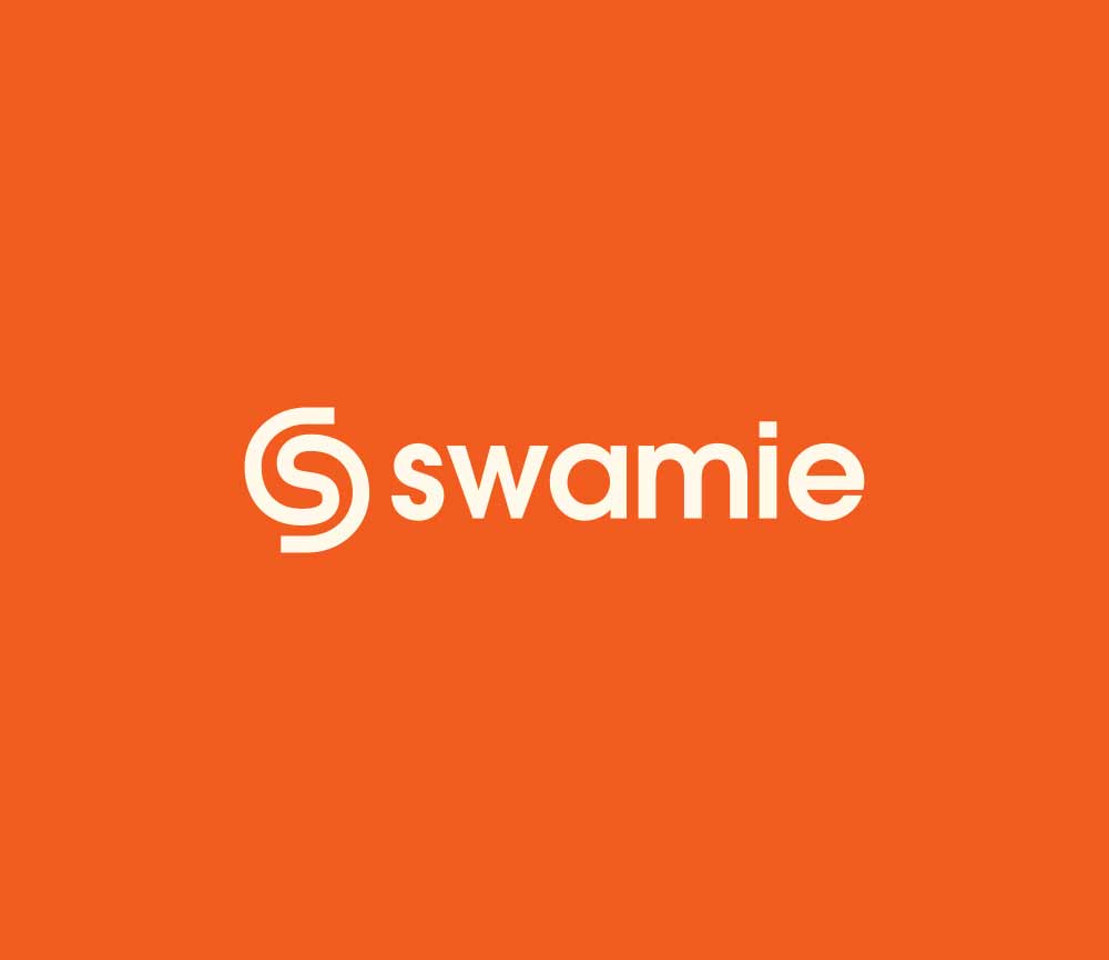 Swamie logo on orange