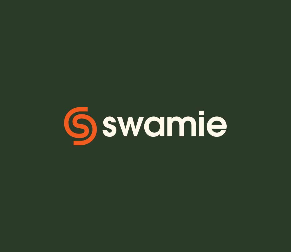 Swamie logo on dark background 